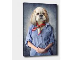 Bonamaison Peinture sur toile, multicolore, 30 x 40 cm - ConÃ§u et fabriquÃ© en Turquie