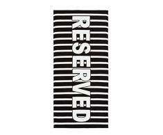 Catherine Lansfield Serviette de Plage Ananas, Coton, Noir , 160 x 76 x 0.4 cm