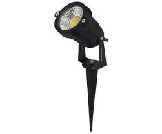 Lampe LED de jardin McShineGL-50 W, 5 W, 500 lm, Blanc neutre, câble 1,5 m, piquet