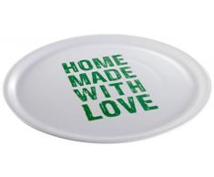 Tescoma Assiette Ã Pizza, Porcelaine, Vert, 33.2Â x 33.2Â x 3Â cm