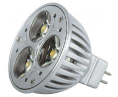 Transmedia LP1-33FQL Power Spot LED 12 V 3,5 W GU10 Blanc Chaud