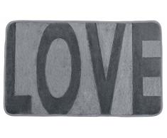 Wenko 22253100 Memory Foam Love Mouse Tapis de Salle de Bain Polyester Beige 80 x 50 x 1,5 cm