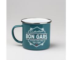 LES BONS GARS Tasse MÃ©tal 04208000007, Bleu, 9,5 cm
