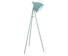 EGLO Lampe sur Pied 1 Ampoule Vintage Couleur : Menthe