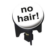 Wenko 20742100 Pluggy Bouchon de Lavabo No Hair MÃ©tal Noir Dimensions 4 x 4 x 6,5 cm