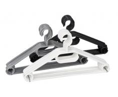 Wenko 140840100 Lot de 10 Cintres Easy PVC Coloris AlÃ©atoire