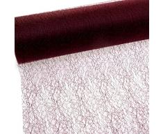 Deko und Band Spiderweb â mesch â Chemin de Table â Chemin de Table Bordeaux â 30 cm â Rouleau 25 m â 67 011 de r 300