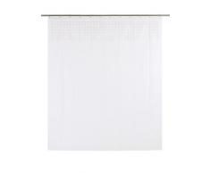 Opportunity 11K15000003+HOOK Loft Rideau de Douche avec Anneaux, PEVA, Blanc, 180 x 200 cm