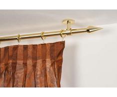 InCasa Tringle Ã Rideaux: Ã 20 mm, L. 260 cm. en Laiton Poli â Complet