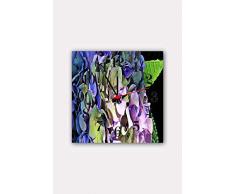 Bonamaison Horloge Murale en MDF, Multicolore, 30 x 30 cm