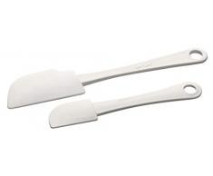 Zeller 44741 Spatule à pâtisserie-Set 25x5cm 2 pièces en ABS/PP, Plastique, Blanc, 25 x 5 x 3 cm
