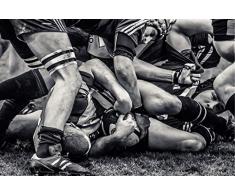 Scenolia Tableau sur Toile Rugby 60 x 40 cm | déco Murale 100% Fabrication française