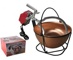 Home Marmite électrique en cuivre pour Polenta Ovbc 3,5 l + 600 g Farine