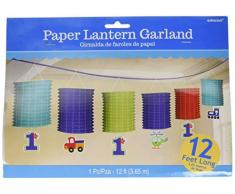 amscan Tous à Bord pour Premier Anniversaire Lanterne Garland