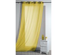 Lovely Casa R61290008VL Lisa Voilage Polyester Jaune 260 x 135 cm
