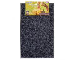 JVL Paillasson en Coton, Coton, Charbon, 50 x 80 cm