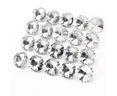 AKORD Strass Effet Diamant Chaise Canapé, Verre de Cristal, 2.5 x 2.5 x 1 cm