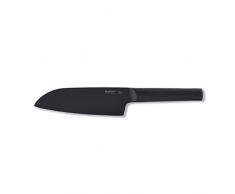 Berghoff Ron Titane en cÃ©ramique avec revÃªtement Anti-adhÃ©sif Couteau Santoku, Noir