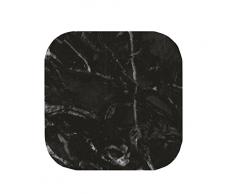 Zak! designs 1304-120 Osmos Dessous de verre, marbre Noir/Blanc