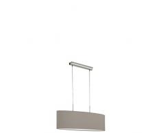 EGLO 31581 Suspension, Tissu, Nickel, Acier, E27, Taupe