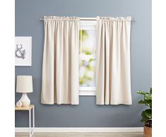 AmazonBasics Rideau doccultation Calorifuge, Beige, 168Â xÂ 183Â cm