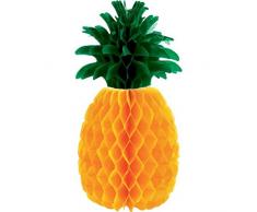 amscan DÃ©co de Table en Papier alvÃ©olÃ© Ananas 30 cm