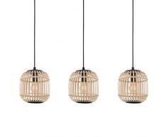 Eglo Lampe Noir Suspension 3 ampoules Noir