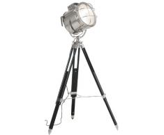 Kare Design Lampadaire Trépied Studio Photo Metropolis Spot noir/chrome