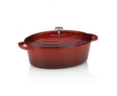 Kela 11942 Calido Cocotte Ovale Fonte ÃmaillÃ©e Rouge DiamÃ¨tre 32 cm 6 L