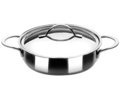 Ibili 605326 Noah Plat rond Inox 26 cm avec couvercle