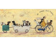 Sam Toft (The Doggie Taxi Service 30 x 60cm Impression sur Toile