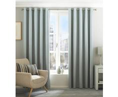 Rideaux occultant Ã Åillets avec Isolation Thermique, Riva Home, Polyester, Bleu Åuf de Canard, 90 x 90 (229 x 229cm)