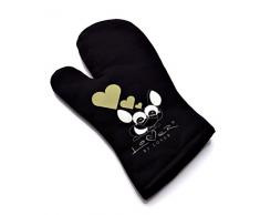 BergHOFF 3800020 Gant de Cuisine Coton Noir 32,5 x 17,5 cm