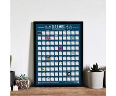 Gift Republic Raye Poster, Multi, taille unique