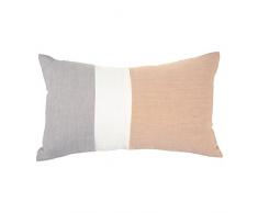 Ostaria Bayadere Coussin rectangulaire, algodón-poliéster, Ocre, 50 x 12 x 30 cm