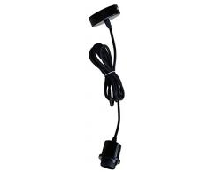 Tibelec 772020 Suspension Métal Fil Tissu E27 Noir