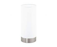 EGLO 95118 Lampe de Table, Acier, 40 W, Nickel Mat