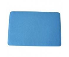 MSV Tapis de Bain Caoutchouc Bleu 35x53 cm, Carbonate de Calcium, 80 x 150 cm