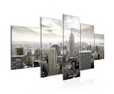 Tableau decoration murale La ville de New York - XXL Impression sur Toile Salon Appartment 5 Parties - prÃªt Ã accrocher - 603453c