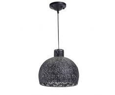 Luminaire Athena, suspension mÃ©tal, 40 W, noir, Ã¸ 28 x H 28 cm