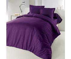 douceur dintérieur housse de couette 2 personnes 240x220cm 57 fils lina myrtille