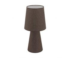 EGLO 97133 Lampe de table Textile, E27, 12 W, Marron