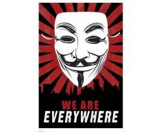 Empire Merchandising GmbH Consignment Poster à leffigie de Guy Fawkes avec Inscription We are Everywhere