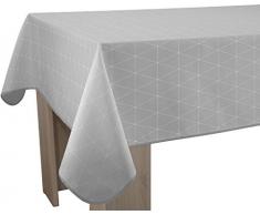 Le linge de Jules Nappe Anti-Taches Geo Gris - Taille : Rectangle 150x200 cm