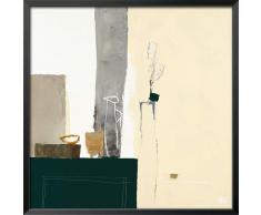 International Graphics - Affiche dâart encadrée - Christian, Choisy - Nature morte au pichet blanc I- 31 x 31 cm - Couleur du cadre: Noir - Serie ATHOS