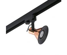 Projecteur Barcelona Cup 40592 sur rail-Projecteur LED 8W corps metal