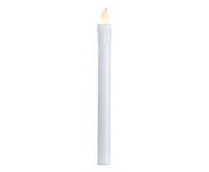 Star 066-60 Bougies longue avec du cire décoratifs, kit de 2 pièces, 0.064 W, Blanc, 25 x 2,3 x 2,3