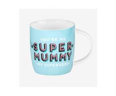 LEGAMI Liens aphorisme Bonjour Mug, Multicolore, 9Â x 9Â x 8Â cm Super Maman (Super Mummy) 9x9x8 cm Multicolore