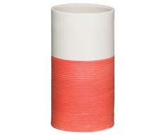 Sealskin Doppio Gobelet Accessoire pour Le Bain, Porcelaine, Corail, 6.7 x 6.7 x 12.6 cm