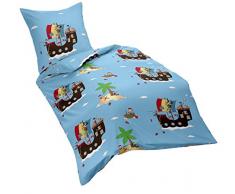 Dream Art Kids 133603, FB. 2Â Kids Parure de lit, Coton, Bleu, 100Â x 135Â cm